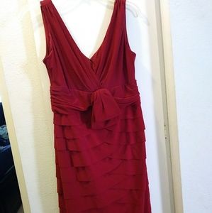 Jones New York size 6P dark red dress